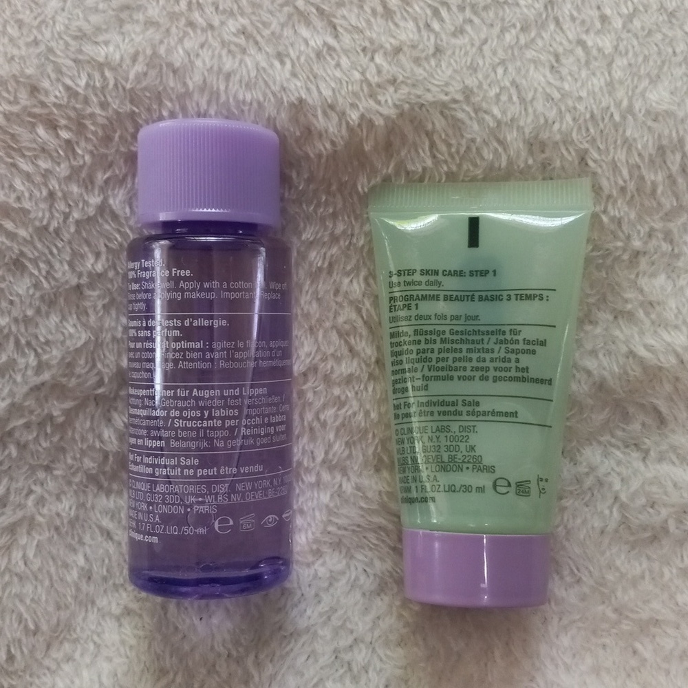 CLINIQUE 7 Piece Cosmetics Make Up Facial Cleanser Bundle NWT - Picture 3 of 11
